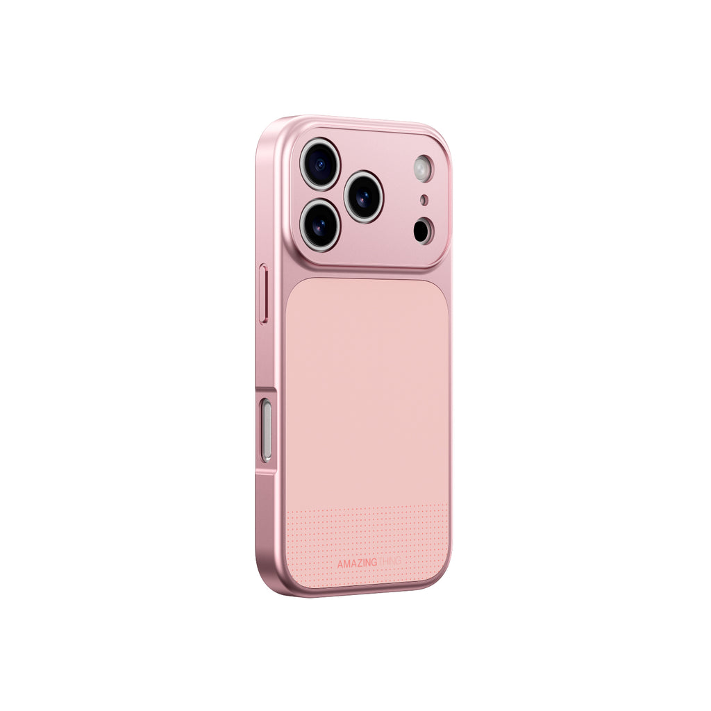 „AmazingThing Minimal Mag“ viso dangčio dėklas, skirtas iPhone 17 Pro Max - Pink