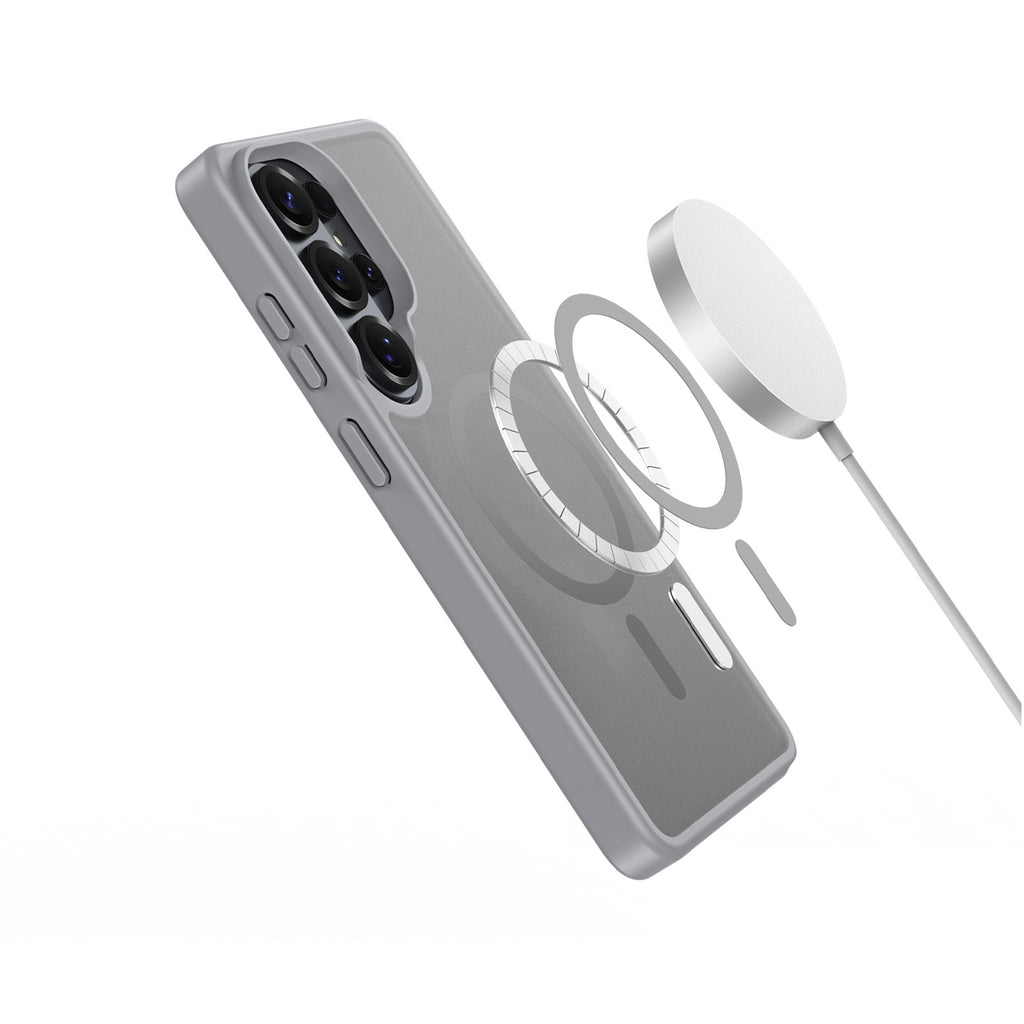 Dux Ducis Yind dėklas, skirtas Samsung S26 Ultra, suderinamas su MagSafe - pilkas -- Samsung Galaxy S26 Ultra
