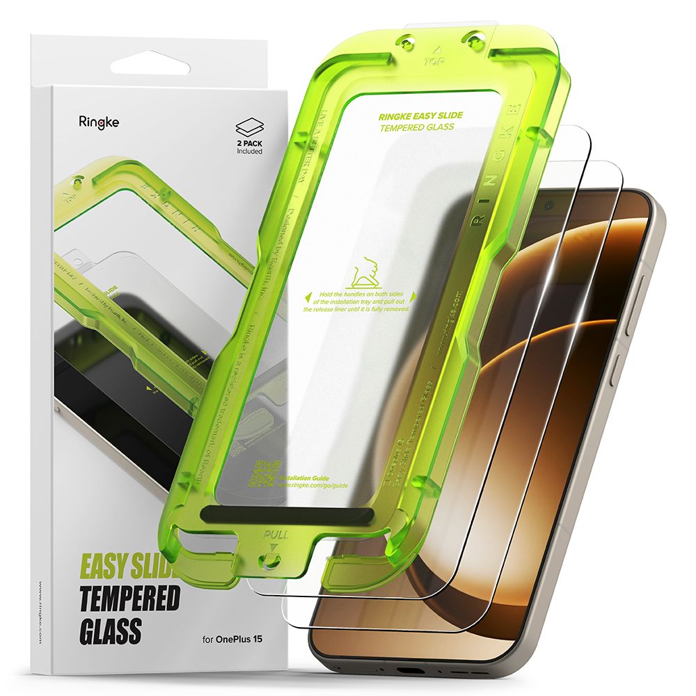 Ringke Easy Slide 2-Pack grūdintas stiklas OnePlus 15 -- OnePlus 15