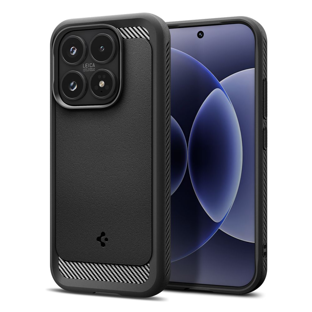 Spigen Rugged Armor dėklas, skirtas Xiaomi 17 - juodas -- Xiaomi 17