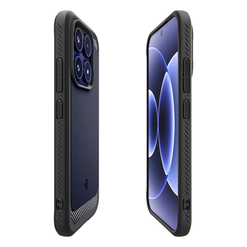 Spigen Rugged Armor dėklas, skirtas Xiaomi 17 - juodas -- Xiaomi 17