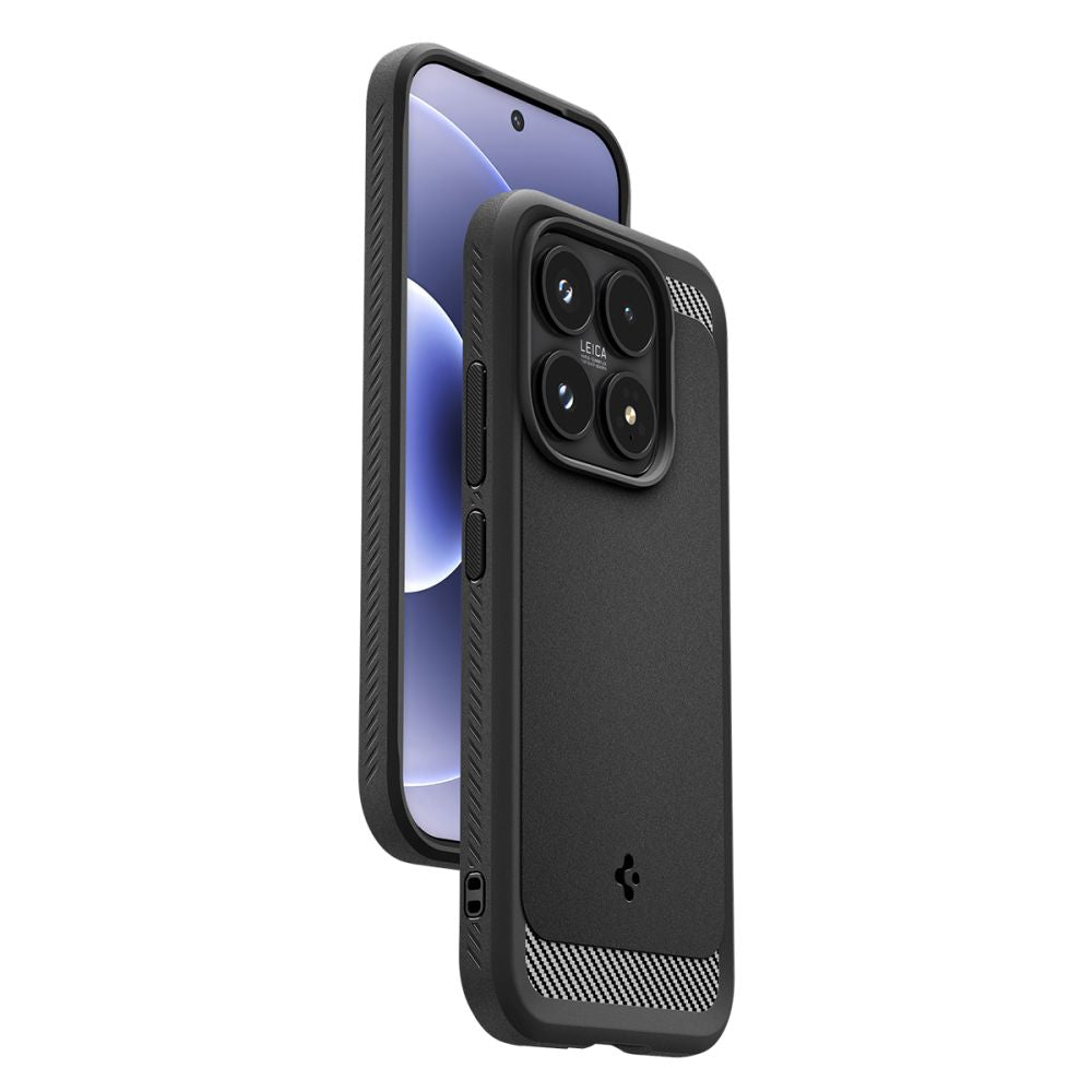Spigen Rugged Armor dėklas, skirtas Xiaomi 17 - juodas -- Xiaomi 17