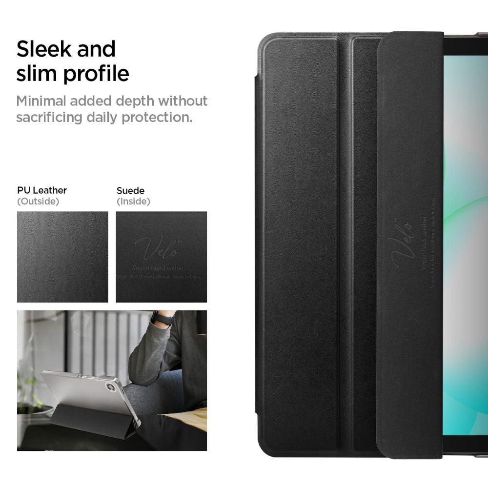 „Spigen Smart Fold“ dėklas, skirtas „Samsung“ Galaxy Tab A9 / A11 - Black