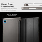 „Spigen Smart Fold“ dėklas, skirtas „Samsung“ Galaxy Tab A9 / A11 - Black
