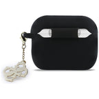 Guess Silikoninis 4G Charm Dėklas, skirtas AirPods Pro 3 - Black