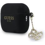 Guess Silikoninis 4G Charm Dėklas, skirtas AirPods Pro 3 - Black