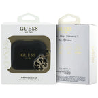 Guess Silikoninis 4G Charm Dėklas, skirtas AirPods Pro 3 - Black