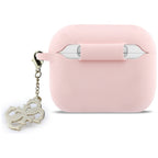 Guess Silikoninis 4G Charm Dėklas, skirtas AirPods Pro 3 Pink -- Cell phone cases and covers