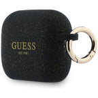 Guess Silikoninis blizgantis žiedo dėklas, skirtas AirPods Pro 3 - Black