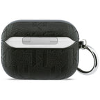 Karl Lagerfeld Monogram Choupette galvos dėklas, skirtas AirPods Pro 3 - Black