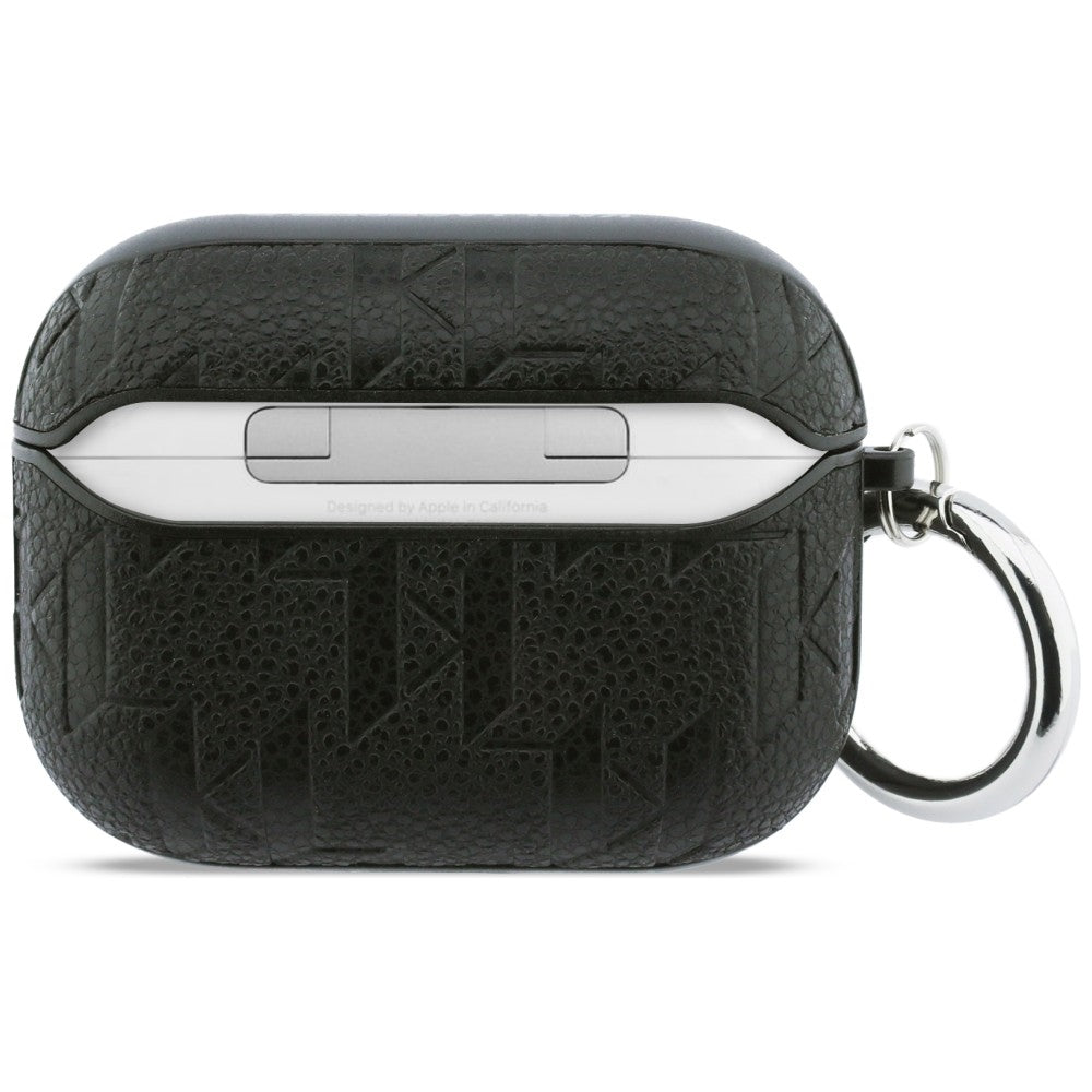 Karl Lagerfeld Monogram Choupette galvos dėklas, skirtas AirPods Pro 3 - Black