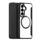 Dux Ducis Skin X Pro MagSafe suderinamasis piniginės tipo dėklas Samsung Galaxy S26+ – Juodas -- Samsung Galaxy S26+