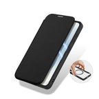 Dux Ducis Skin X Pro MagSafe suderinamasis piniginės tipo dėklas Samsung Galaxy S26+ – Juodas -- Samsung Galaxy S26+