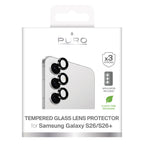 Puro grūdintas stiklas galinei kamerai, skirtas Samsung Galaxy S26/S26 Plus - su juodu rėmeliu