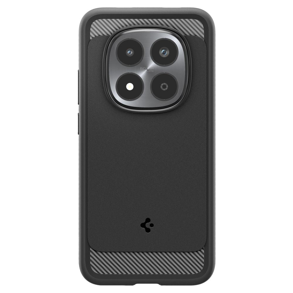 Spigen Rugged Armor dėklas, skirtas Xiaomi Redmi Note 15 Pro 5G - juodas