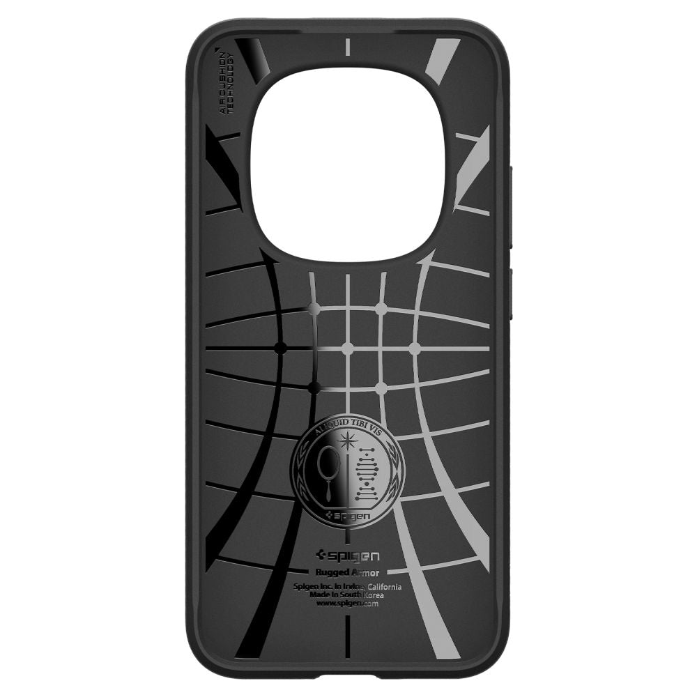 Spigen Rugged Armor dėklas, skirtas Xiaomi Redmi Note 15 Pro 5G - juodas