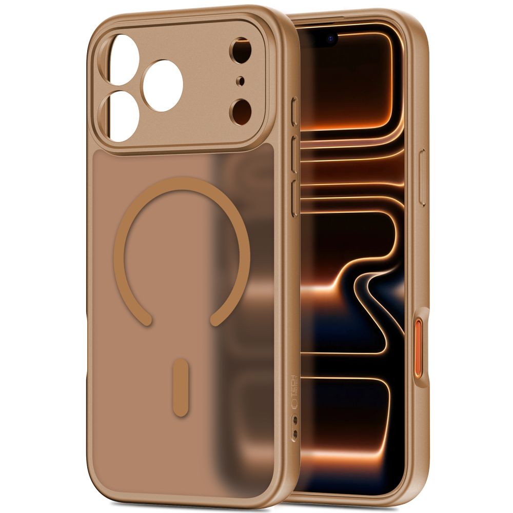 Tech-Protect BasicMag MagSafe Dėklas, skirtas iPhone 17 Pro – rudas -- iPhone 17 Pro