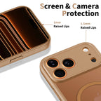 Tech-Protect BasicMag MagSafe dėklas, skirtas iPhone 17 Pro Max - ruda -- iPhone 17 Pro Max