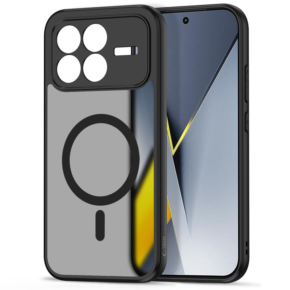 Tech-Protect MagMat MagSafe dėklas, skirtas Xiaomi Poco F8 Pro - juodas -- Xiaomi Poco F8 Pro / Poco F8 Pro