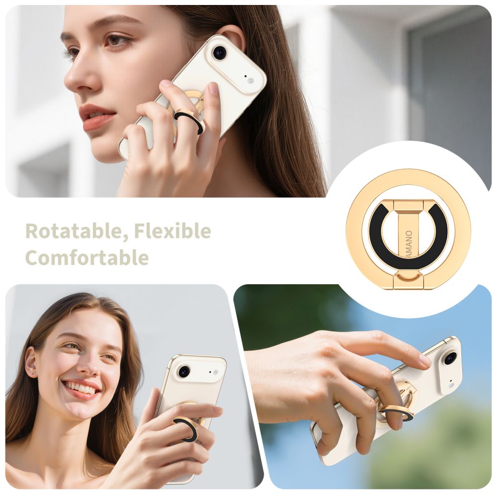 Tech-Protect MMR400 Lamano magnetinis žiedas telefonui - auksinis -- Cell phone holders