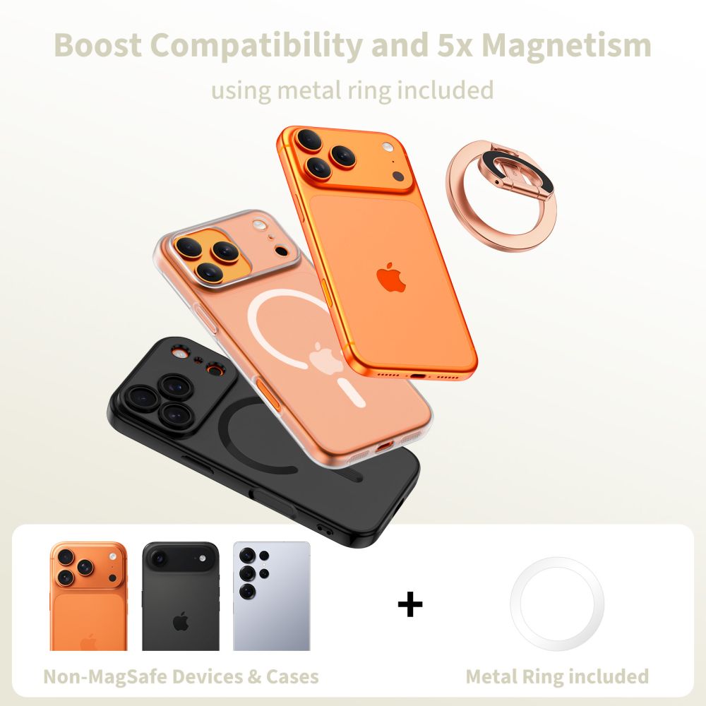 Tech-Protect MMR400 Lamano magnetinis žiedas telefonui - rožinio aukso -- Cell phone holders