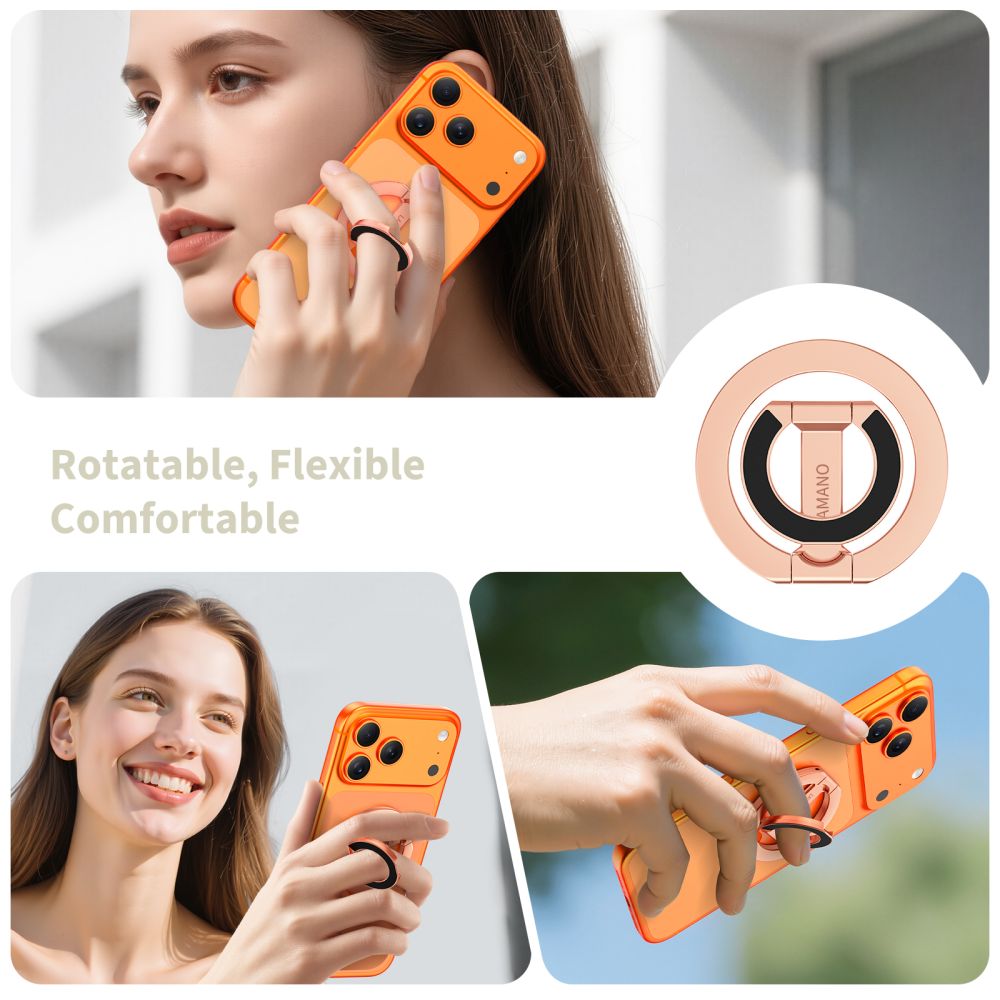 Tech-Protect MMR400 Lamano magnetinis žiedas telefonui - rožinio aukso -- Cell phone holders