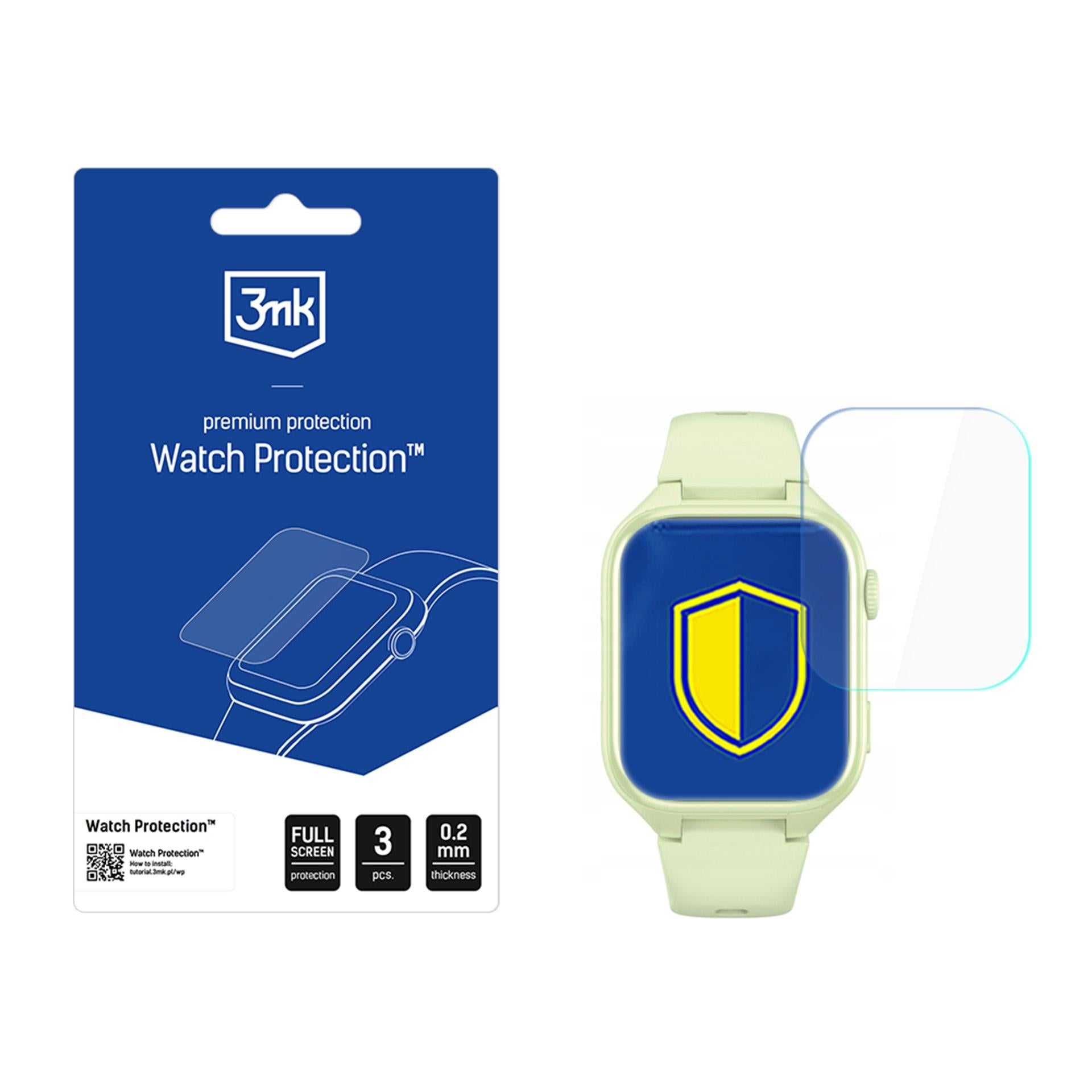 3mk watch apsauga ARC smartwatch apsauginis stiklas skirtas STELIO junior 4g / junior pro ai 4g -- Cell phone tempered glass