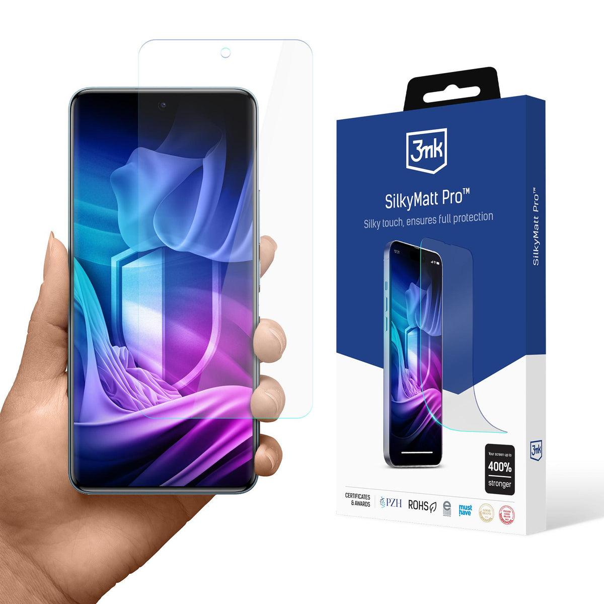3mk Silky Matt Pro matte apsauginė plėvelėm skirta Xiaomi Redmi Note 15 Pro 4G -- Cell phone tempered glass