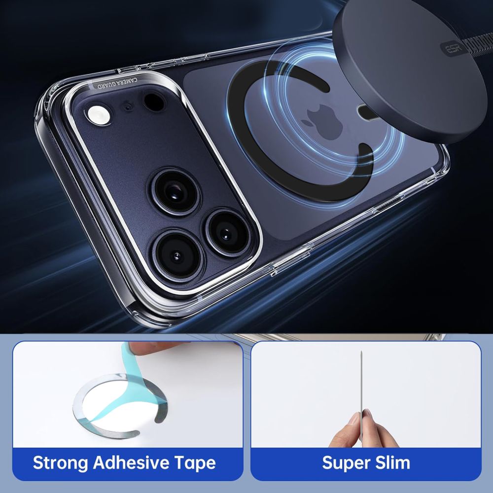 Tech-Protect MMP-200 MagSafe magnetinis žiedas telefonui - juodas