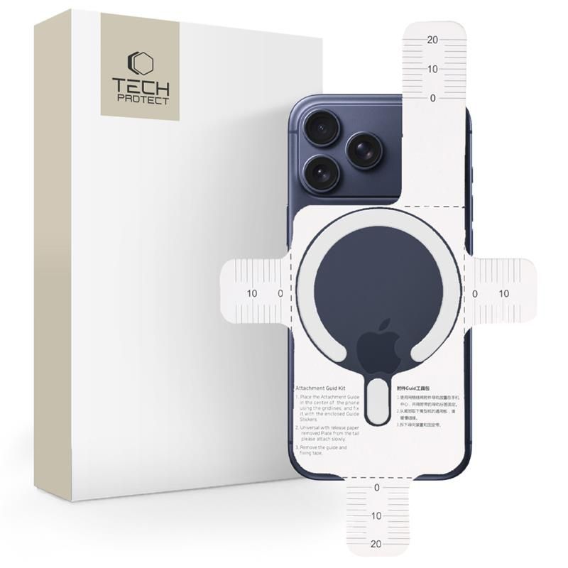 Tech-Protect MMP-200 MagSafe magnetinis žiedas telefonui - baltas