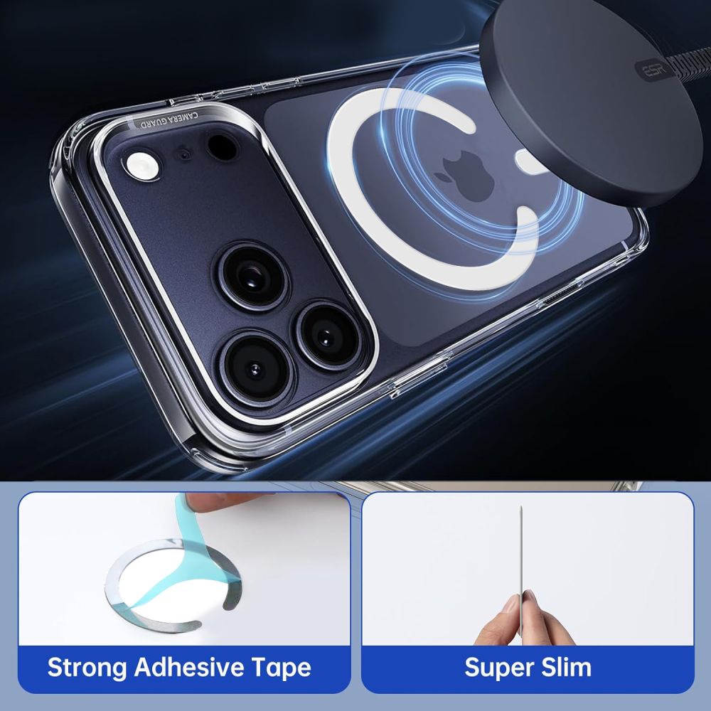 Tech-Protect MMP-200 MagSafe magnetinis žiedas telefonui - baltas -- Cell phone holders
