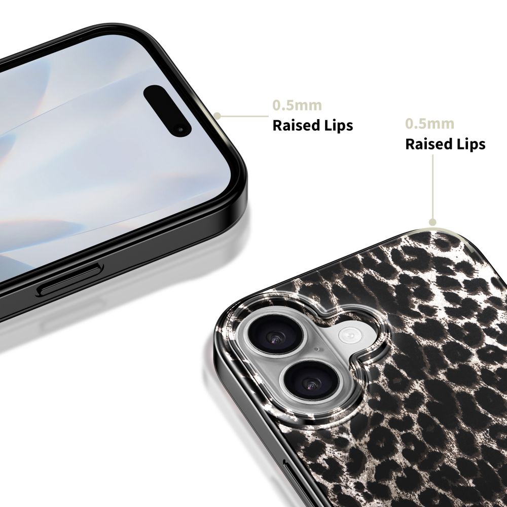 Tech-Protect Lamano MagSafe dėklas, skirtas iPhone 17 - juoda ir ruda -- iPhone 17