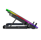 Wozinsky WDCX-A26 NitroCool RGB žaidimų nešiojamojo kompiuterio aušinimo priemonė - juoda -- Laptop Stands