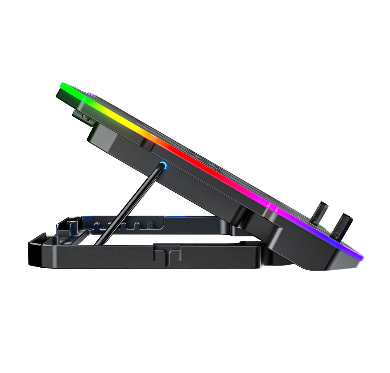 Wozinsky WDCX-A26 NitroCool RGB žaidimų nešiojamojo kompiuterio aušinimo priemonė - juoda -- Laptop Stands