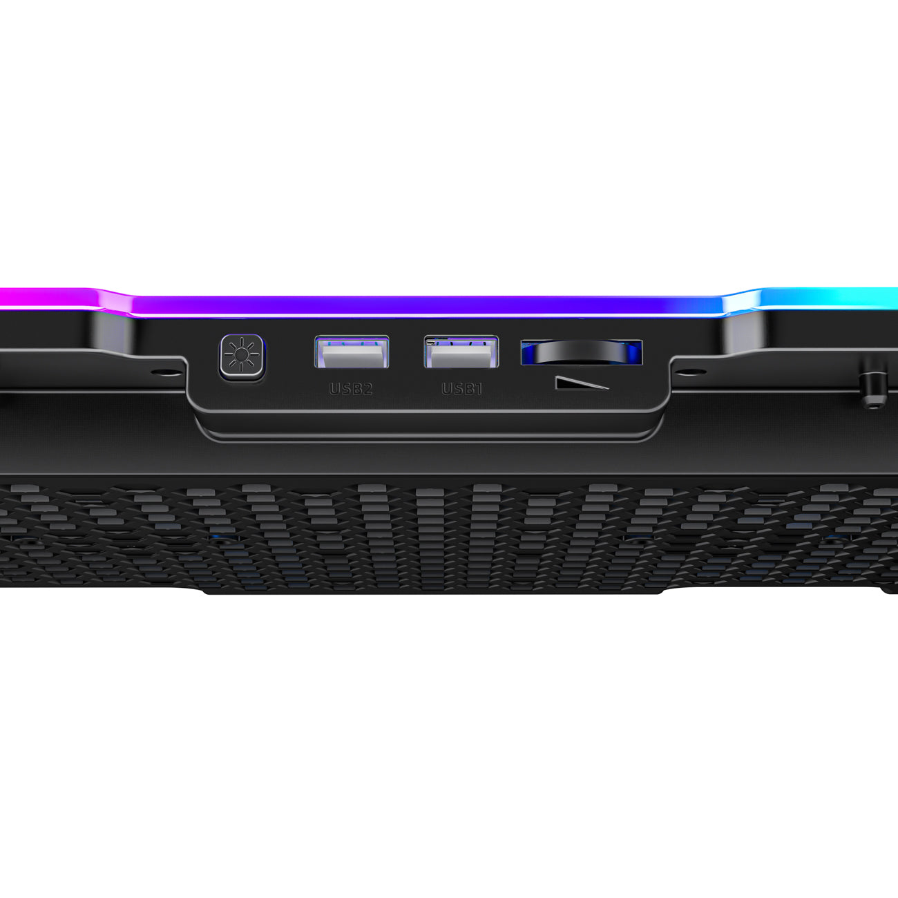 Wozinsky WDCX-A26 NitroCool RGB žaidimų nešiojamojo kompiuterio aušinimo priemonė - juoda -- Laptop Stands