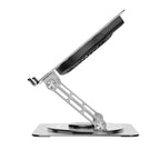 Wozinsky WDCX-X16-AS CoolBase RGB 360° nešiojamojo kompiuterio ir planšeto aušinimo stovas - sidabras -- Laptop Stands