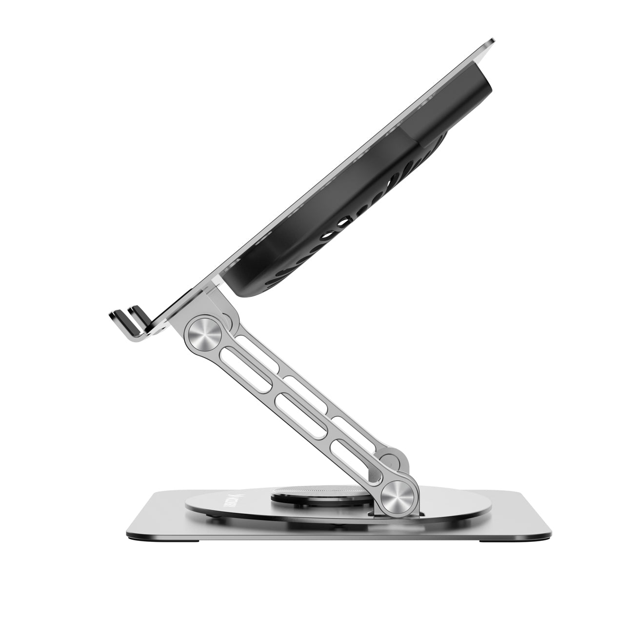 Wozinsky WDCX-X16-AS CoolBase RGB 360° nešiojamojo kompiuterio ir planšeto aušinimo stovas - sidabras -- Laptop Stands
