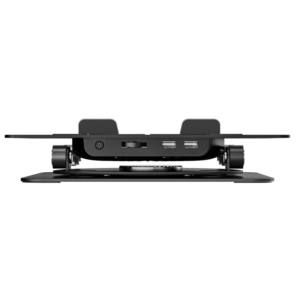 Wozinsky WDCX-X16-AS CoolBase RGB 360° nešiojamojo kompiuterio ir planšeto aušinimo stovas - juodas -- Laptop Stands