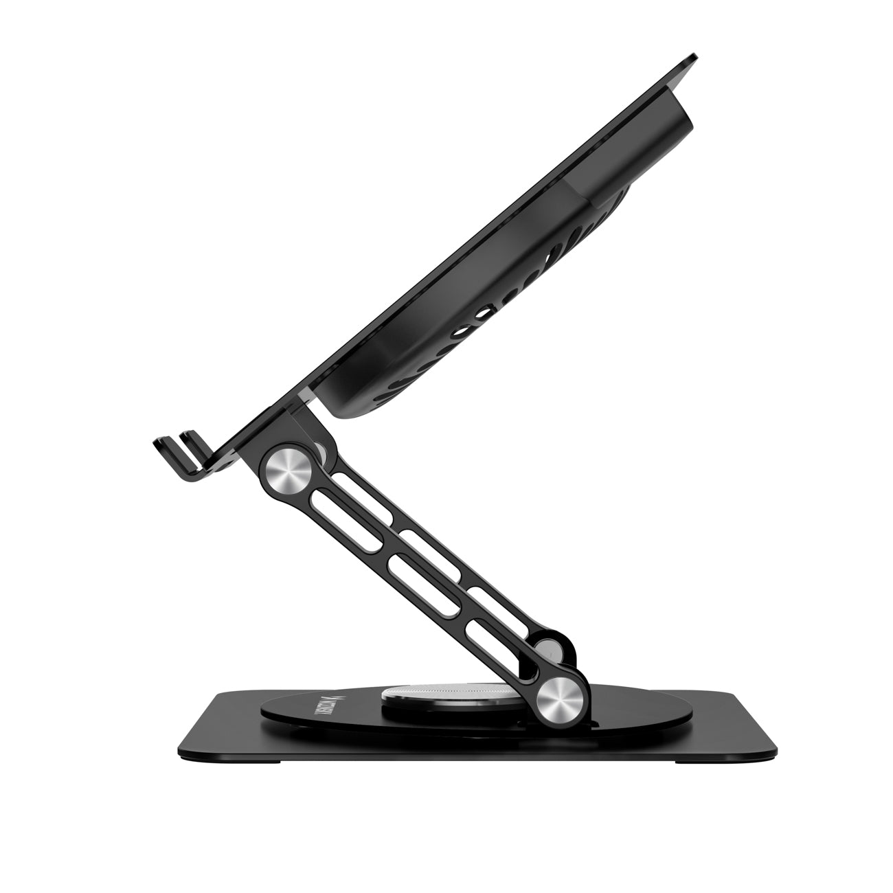 Wozinsky WDCX-X16-AS CoolBase RGB 360° nešiojamojo kompiuterio ir planšeto aušinimo stovas - juodas -- Laptop Stands