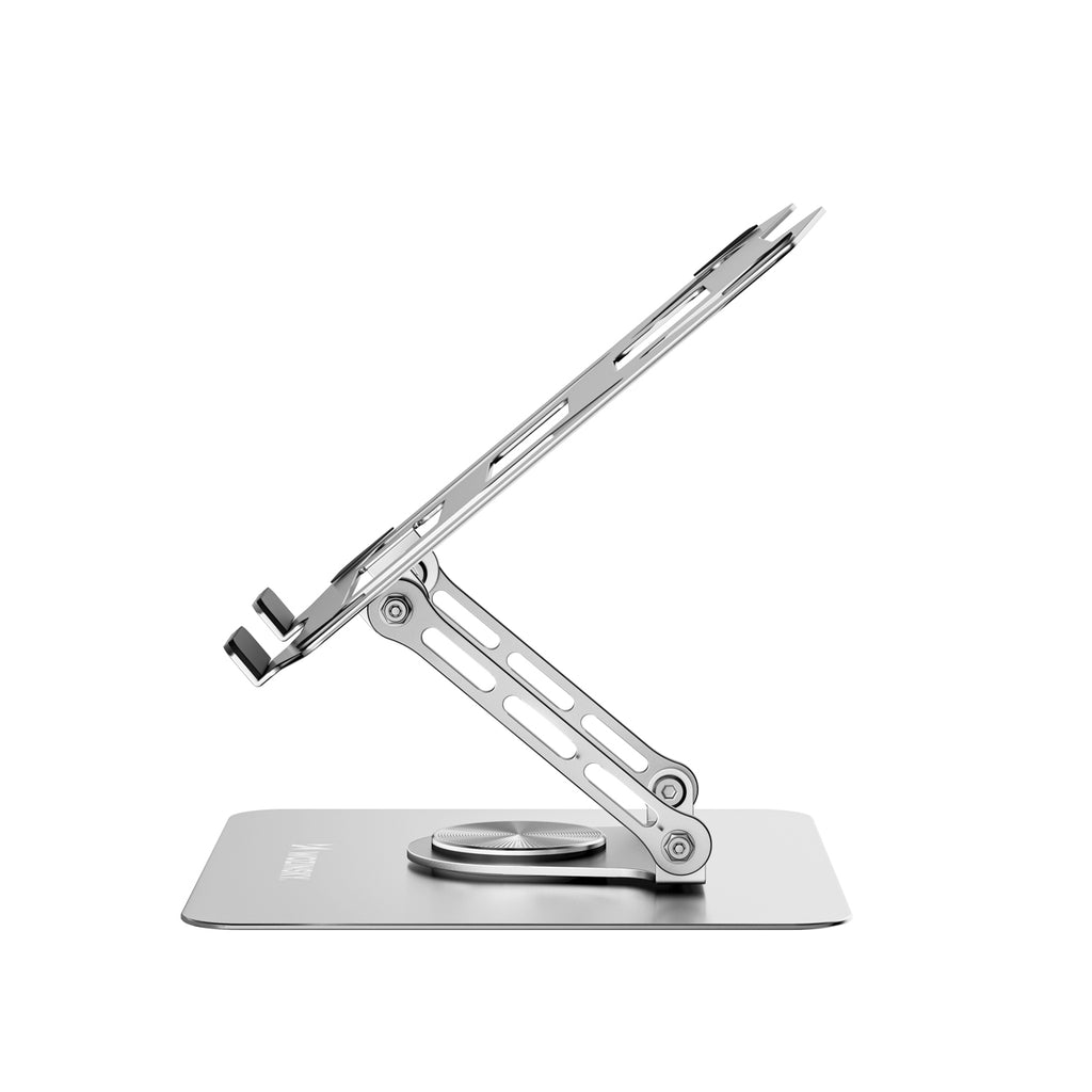 Wozinsky WDCX-X19-AB HardStand 360° sukimasis nešiojamojo kompiuterio ir planšeto stovas - sidabras -- Laptop Stands