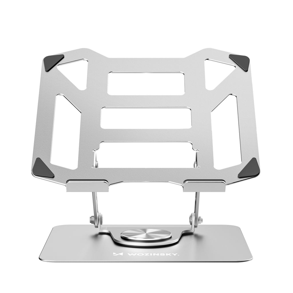 Wozinsky WDCX-X19-AB HardStand 360° sukimasis nešiojamojo kompiuterio ir planšeto stovas - sidabras -- Laptop Stands