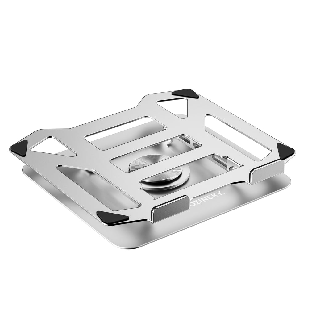 Wozinsky WDCX-X19-AB HardStand 360° sukimasis nešiojamojo kompiuterio ir planšeto stovas - sidabras -- Laptop Stands