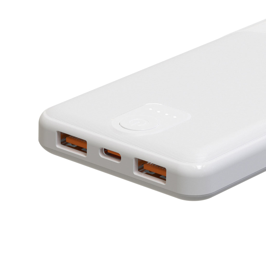 Powerbank Wozinsky Wpower WPBBK-3 10000 mAh 10W 2x USB-A 2A - balta -- Powerbanks