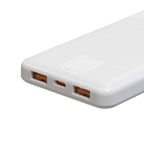Powerbank Wozinsky Wpower WPBBK-3 10000 mAh 10W 2x USB-A 2A - balta -- Powerbanks