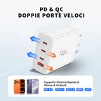 Tech-Protect sieninis įkroviklis NC140W-GAN 4-Port 140W - baltas -- Cell phone chargers