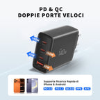 Tech-Protect sieninis įkroviklis NC140W-GAN 4-Port 140W - juodas -- Cell phone chargers