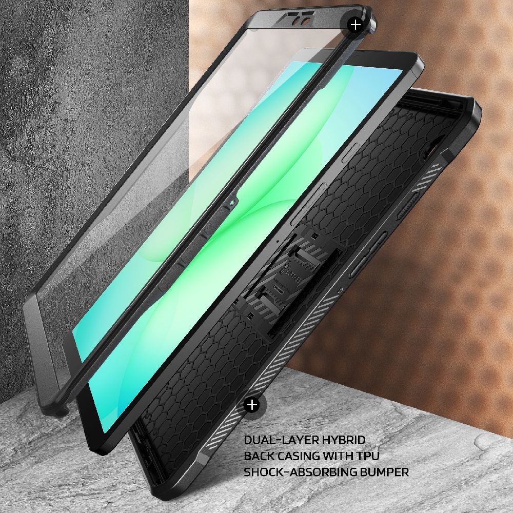Supcase Unicorn Beetle Pro dėklas, skirtas Samsung Galaxy Tab A11 – juodas