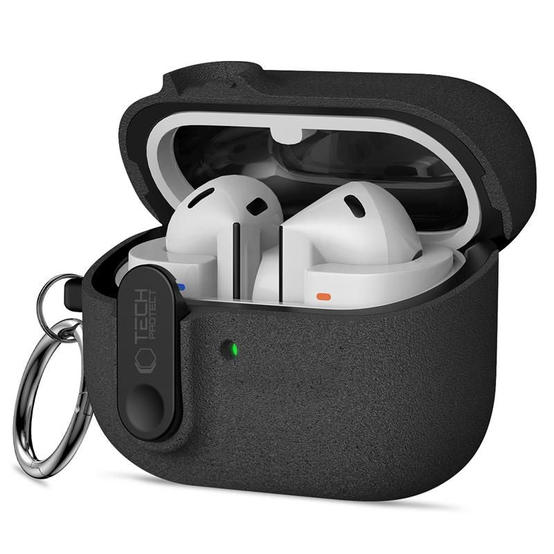 Tech-Protect Slim Hook Dėklas, skirtas Samsung Galaxy Buds 3 / 3 FE / 3 Pro - juodas -- Samsung Galaxy Buds 3 / Samsung 3...