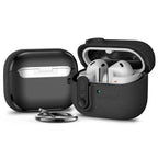 Tech-Protect Slim Hook Dėklas, skirtas Samsung Galaxy Buds 3 / 3 FE / 3 Pro - juodas -- Samsung Galaxy Buds 3 / Samsung 3...