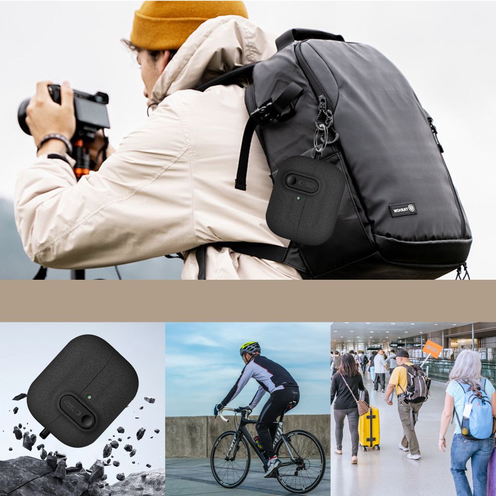 Tech-Protect Slim Hook Dėklas, skirtas Samsung Galaxy Buds 3 / 3 FE / 3 Pro - juodas -- Samsung Galaxy Buds 3 / Samsung 3...